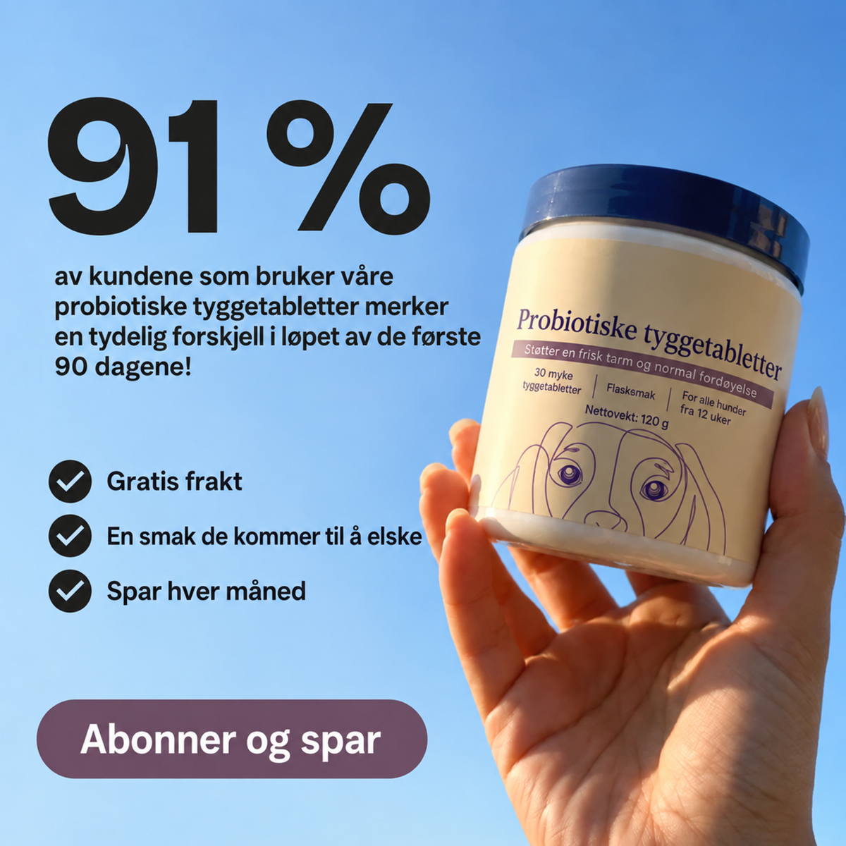 Probiotiske Tyggebiter – for tarm- og fordøyelseshelse