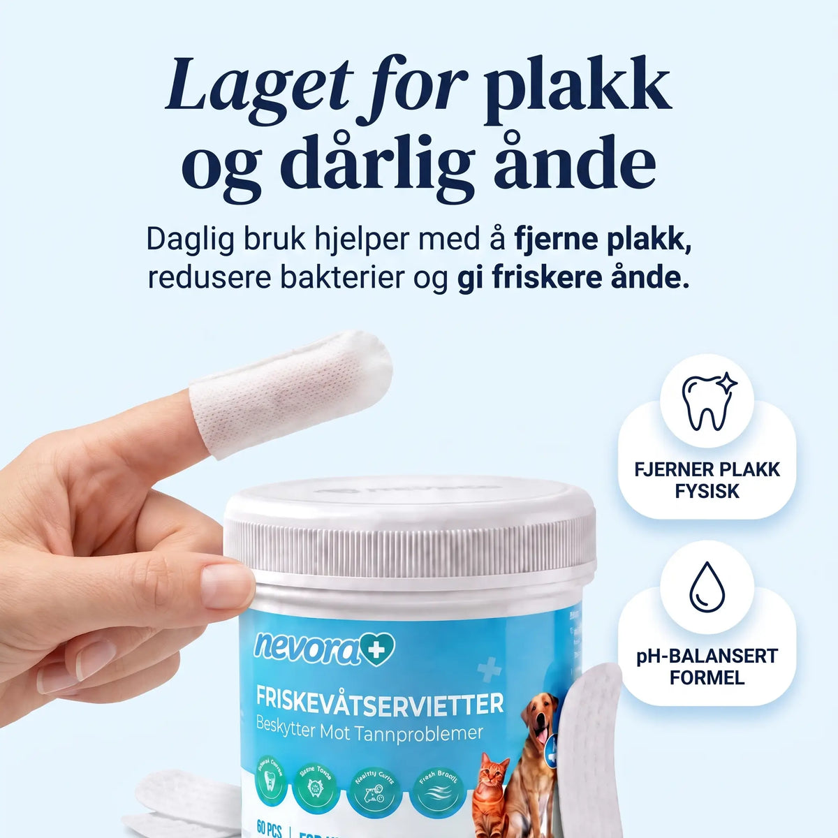 FreshWipes Plakkfjerningssett